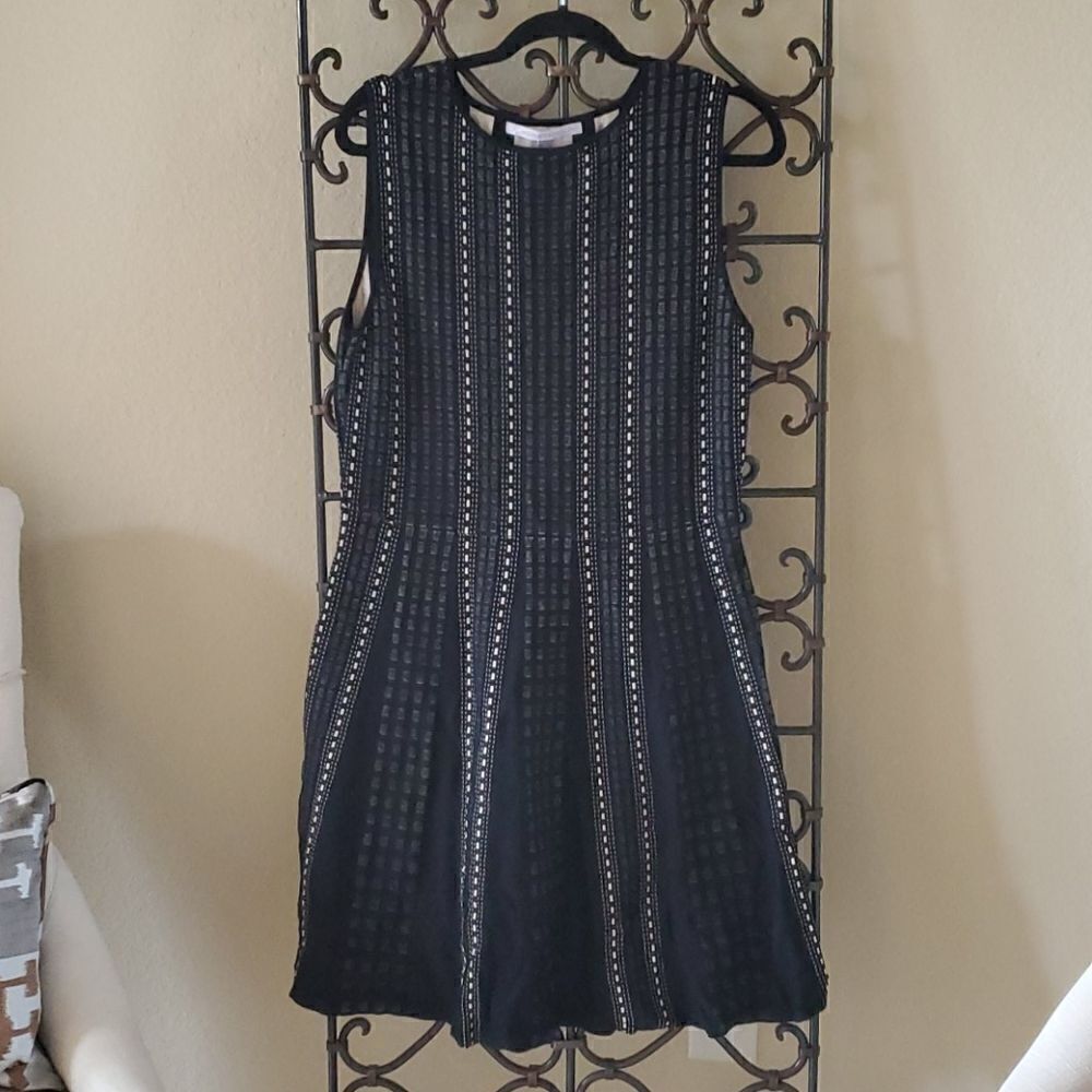 CARMEN MARC VALVO Fit & Flare Dress - Size Large